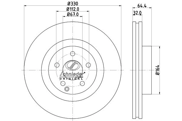 BZS55.00380 SCHNIEDER AUTOTECH Тормозной диск (фото 1)