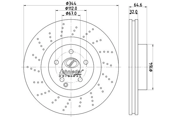 BZS55.00331 SCHNIEDER AUTOTECH Тормозной диск (фото 1)