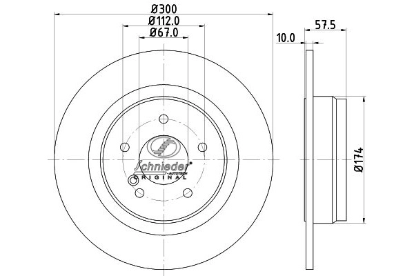 BZS55.00062 SCHNIEDER AUTOTECH Тормозной диск (фото 1)