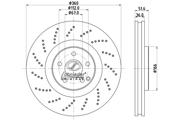 BZS55.00348 SCHNIEDER AUTOTECH Тормозной диск (фото 1)