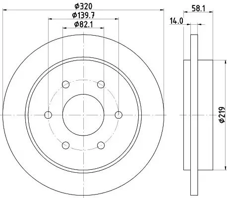 8DD 355 131-432 BEHR/HELLA/PAGID Тормозной диск (фото 1)