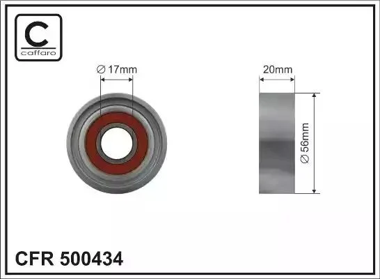 500434 CAFFARO Ролик (фото 1)