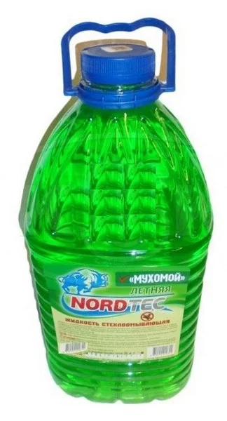 OM5 NORDTEC Жидкость стеклоомывателя летняя 5л - летняя, готовая к применению Мухомой (фото 2)