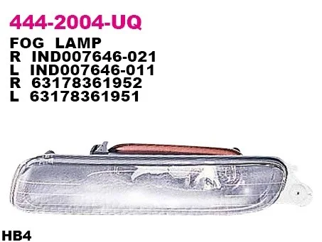 444-2004R-UQ DEPO Противотуманная фара (фото 1)