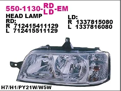 550-1130R-LD-EM DEPO Основная фара (фото 1)