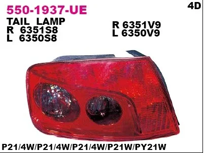 550-1937R-UE DEPO Задний фонарь (фото 1)