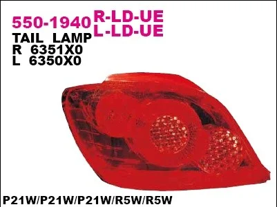 550-1940R-LD-UE DEPO Задний фонарь (фото 1)