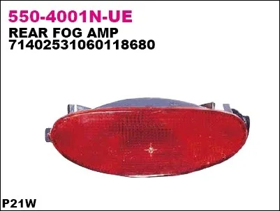 550-4001N-UE DEPO Задний противотуманный фонарь (фото 1)