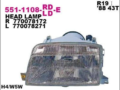 551-1108R-LD-E DEPO Основная фара (фото 1)