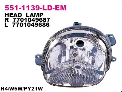 551-1139L-LD-EM DEPO Основная фара (фото 1)