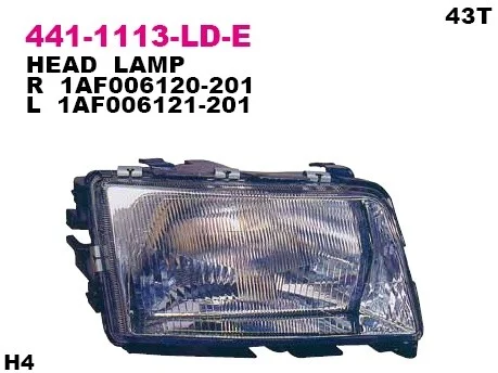 441-1113L-LD-E DEPO Основная фара (фото 1)