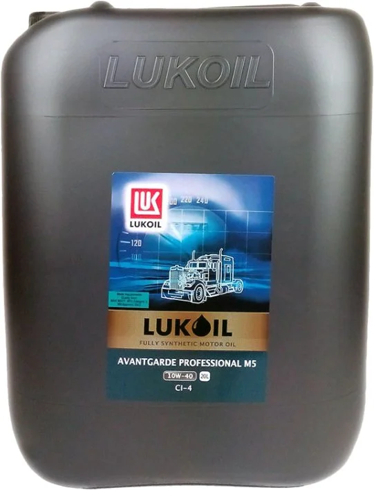 3052007 LUKOIL Моторное масло 10W40 полусинтетическое Авангард Профессионал М5 20 л (фото 1)