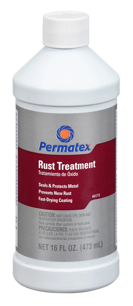 81773 PERMATEX Преобразователь ржавчины Преобразователь ржавчины в грунт Permatex Rust Treatment, 473мл (фото 1)