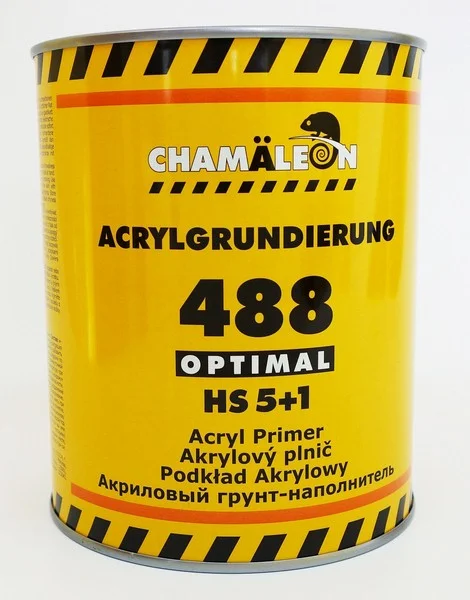 14881 CHAMALEON Грунт акриловый -наполнитель 5+1 HS Optimal серый 1л (заказывать с отвердителем 12884) (фото 1)