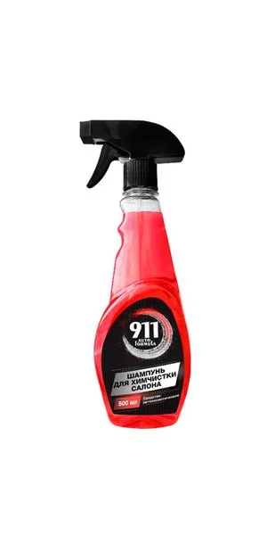 9000033251 911 AUTO FORMULA Очиститель обивки 500мл - средство для эффективного удаления пыли, грязи, пятен от напитков, еды, косметики, чернил, триггер-спрей (фото 1)