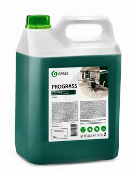125337 GRASS Очиститель многоцелевой 5кг - PROGRASS: низкопенное концентрированное моющее средство для линолеума, ламината, дерева, бетона, облицовочной плитки, стекла, гранита и мрамора (фото 1)