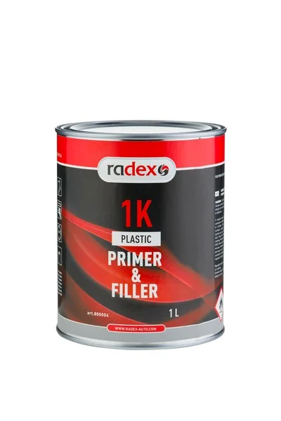 RAD800004 RADEX Грунт для пластика обеспечивает хорошую адгезию с автомобильными пластмассами, такими как: PP-EPDM, ABS, PC, ABSPC, PMMA, PA, PUR, PVC и др., 1л (фото 1)