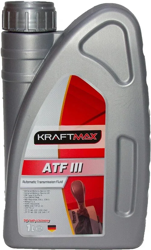 KM306/1 KRAFTMAX Трансмиссионное масло ATF III 1 л (фото 1)