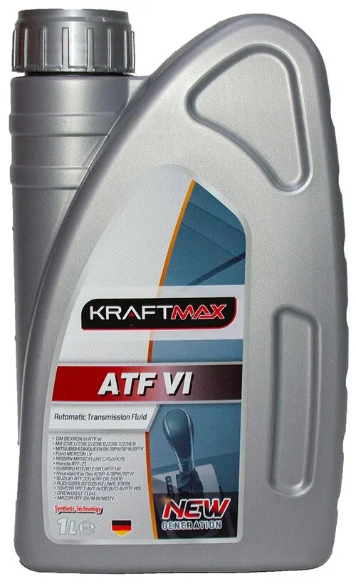 KM312/1 KRAFTMAX Трансмиссионное масло ATF VI 1 л (фото 1)