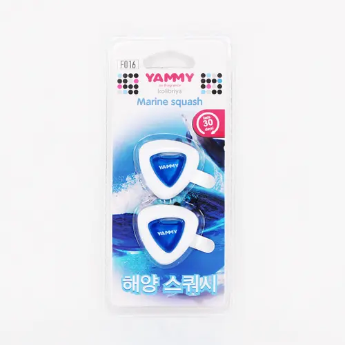 F016 YAMMY Ароматизатор на дефлектор, жидкий, аромат 'Marine Squash', Корея (фото 1)
