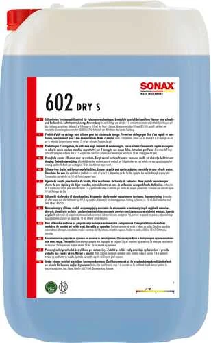 602 705 SONAX Воск для сушки разбивает водную пленку, водооталкивающий эффект, 25л (фото 2)