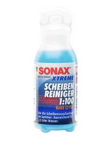 271 100 SONAX Жидкость для стеклоомывателя летняя 25ml концентрат 1:100, для удаления насекомых, масла (фото 1)