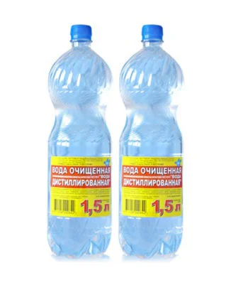 ВОДА ДИСТИЛЛИРОВАННАЯ/1.5 ВИТА Вода дистиллированная 1.5л - для промывки системы охлаждения, разбавления охлаждающих жидкостей, наполнения утюгов, увлажнителей, пароочистителей (фото 1)