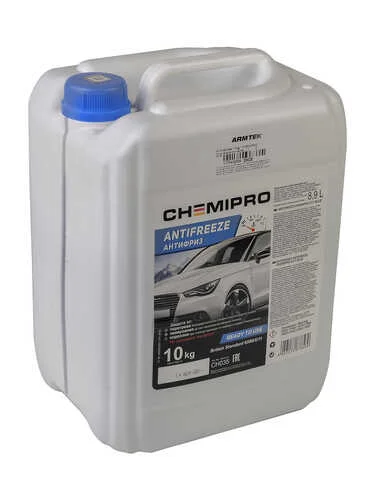 CH035 CHEMIPRO Антифриз Chemipro G11 готовый 10kg синий, 8.9л (фото 1)