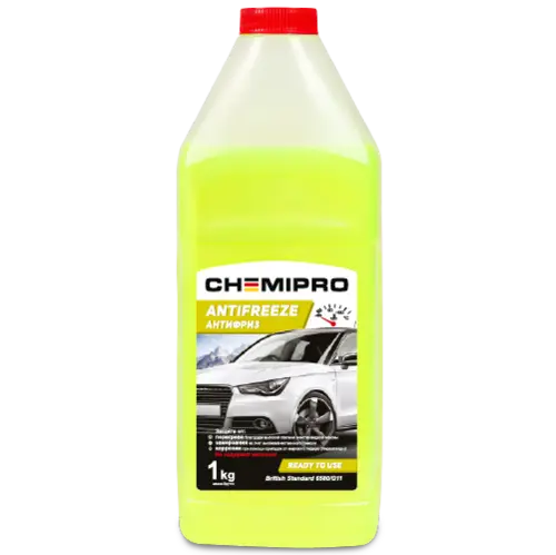 CH066 CHEMIPRO Антифриз G11 готовый 1kg желтый, 0.9л (фото 1)