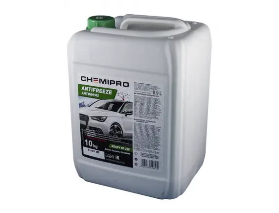 CH068 CHEMIPRO Антифриз Chemipro G11 готовый 10kg желтый, 8.9л (фото 1)