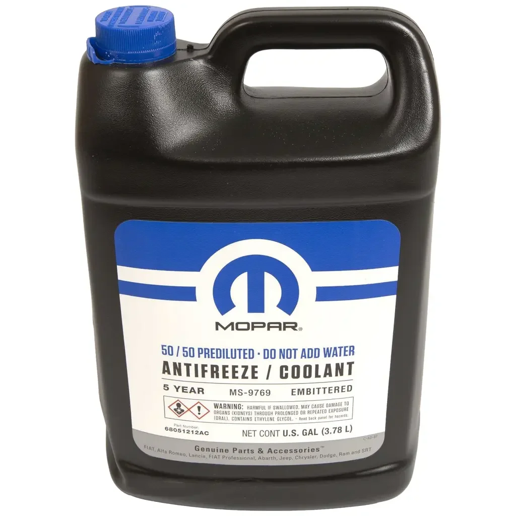 68051212AC CHRYSLER Антифриз 3,78л - Antifreeze/Coolant 50/50 Prediluted (оранжевый) (фото 1)