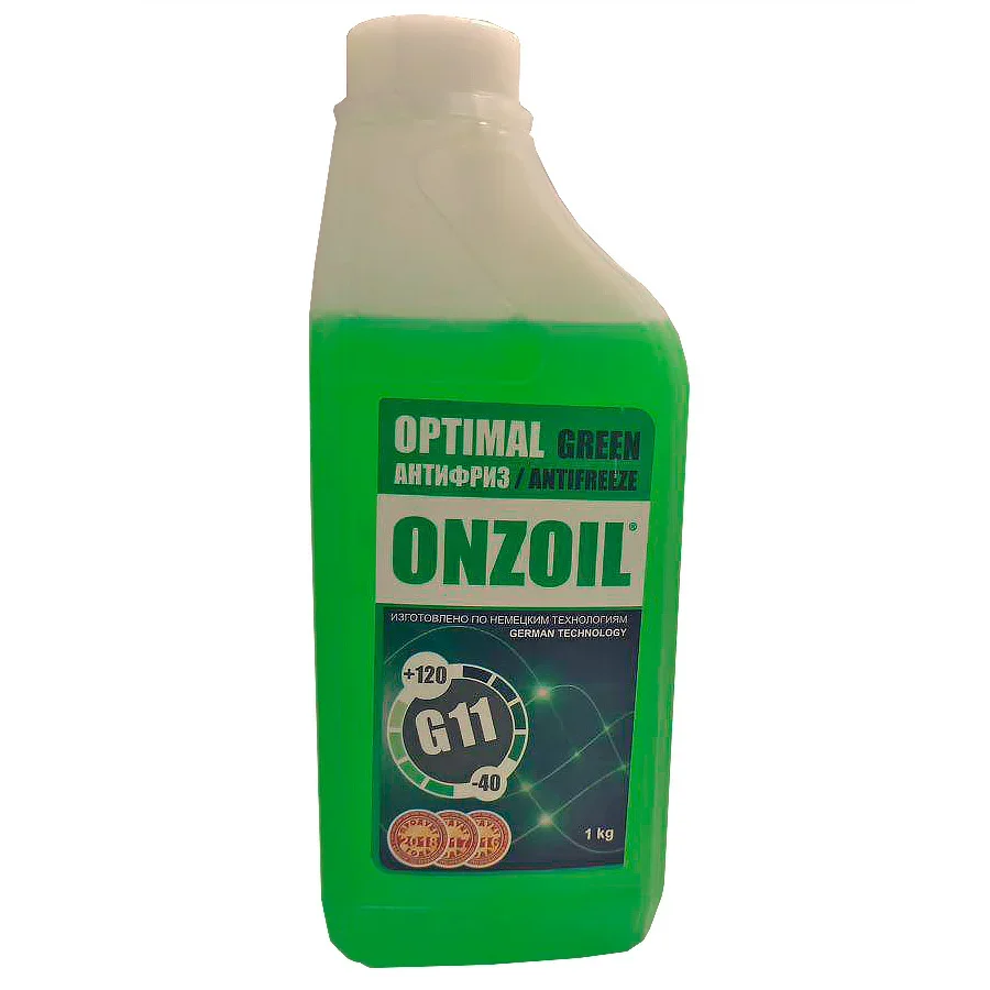 ONZOIL Optimal G11 Green 0,9 л / 1 кг (зеленый) ONZOIL Антифриз (фото 1)