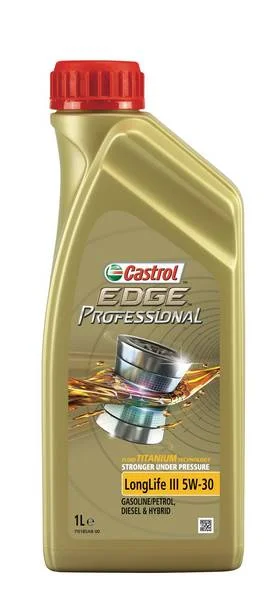 CASTROL 5W30 EDGE PROFESSIONAL LONGLIFE III/1 CASTROL Масло моторное синтетическое 1л - для легк. авто, ACEA C3, VW 504 00,507 00, Porsche C30 (фото 1)