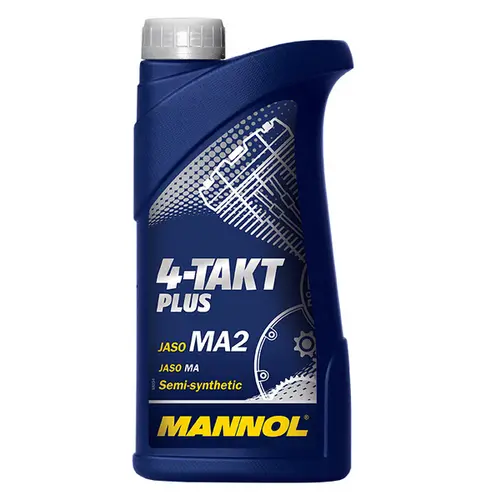 95753 MANNOL Масло четырехтактное 10W40 полусинтетическое 4-Takt Plus 1 л (фото 4)