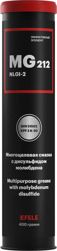 90979 EFELE Смазка универс. литиевая пластичная с дисульфидом молибдена (NLGI-2) MG-212 (400 гр) (фото 1)
