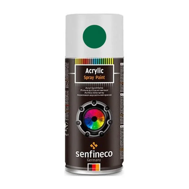 4037 SENFINECO Краска-спрей акриловая зеленая 400 мл. Paint Acrylic Fresh Green (фото 1)