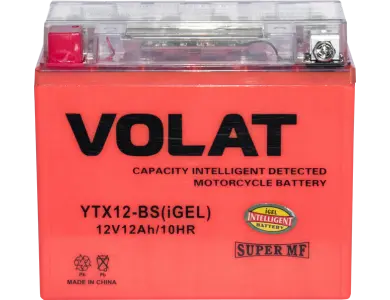 YTX12-BS iGel VOLAT 12Ah (150A 150*87*130) (фото 1)