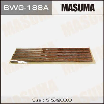 BWG-188A MASUMA К-кт жгутов для ремонта б/к шин 5 жгутов красн. на подложке 200mm (фото 1)
