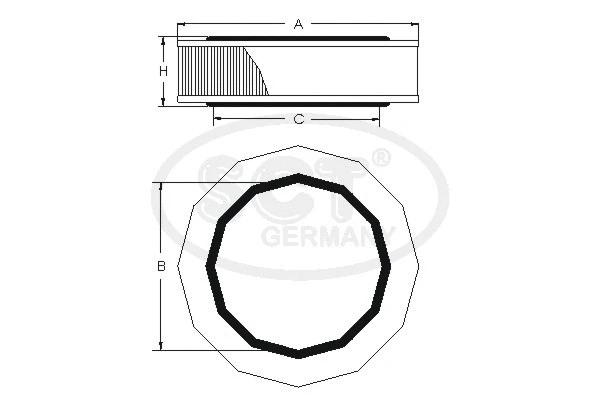 SB 234 SCT - MANNOL Воздушный фильтр (фото 1)