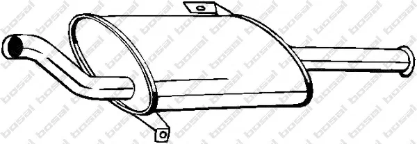 145-023 BOSAL Глушитель выхлопных газов средний/конечный/задняя банка (фото 1)