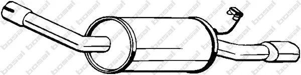 154-017 BOSAL Глушитель выхлопных газов средний/конечный/задняя банка (фото 1)