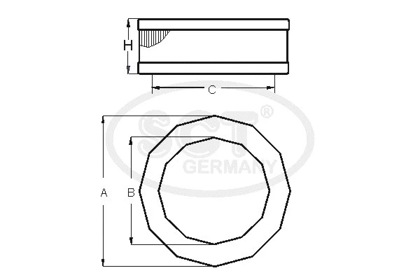 SB 3008 SCT - MANNOL Воздушный фильтр (фото 1)