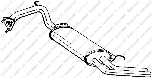 163-457 BOSAL Глушитель выхлопных газов средний/конечный/задняя банка (фото 1)