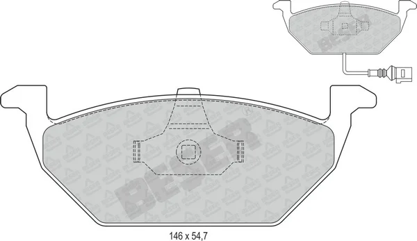 3782 BESER Колодки тормозные дисковые (фото 1)