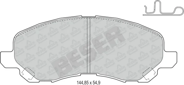 3955 BESER Колодки тормозные дисковые (фото 1)