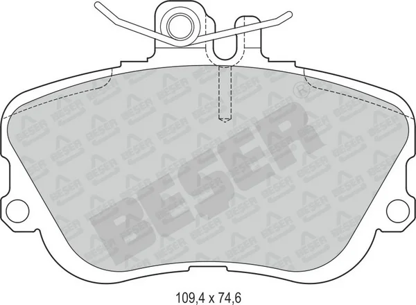 3658 BESER Колодки тормозные дисковые (фото 1)