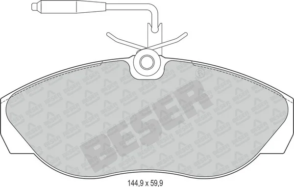 3595 BESER Колодки тормозные дисковые (фото 1)