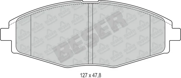 3744 BESER Колодки тормозные дисковые (фото 1)