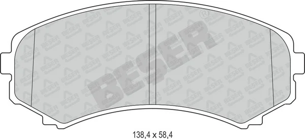 3892 BESER Колодки тормозные дисковые (фото 1)