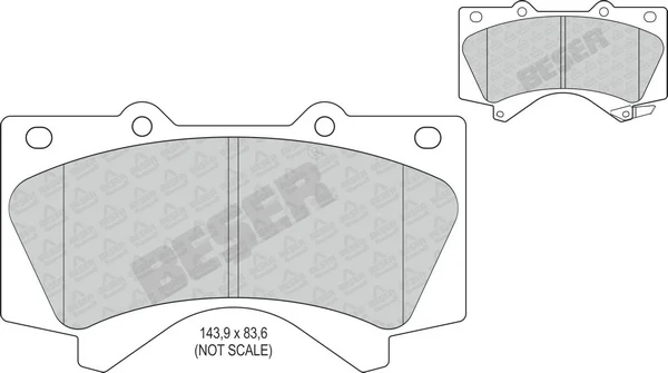 3996 BESER Колодки тормозные дисковые (фото 1)